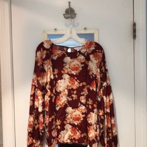 Lauren Conrad balloon sleeve blouse XL
